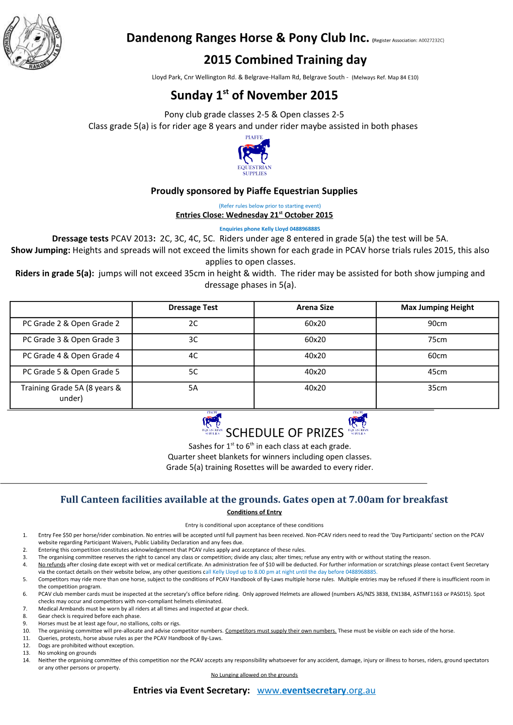 Dandenong Ranges Horse & Pony Club Inc