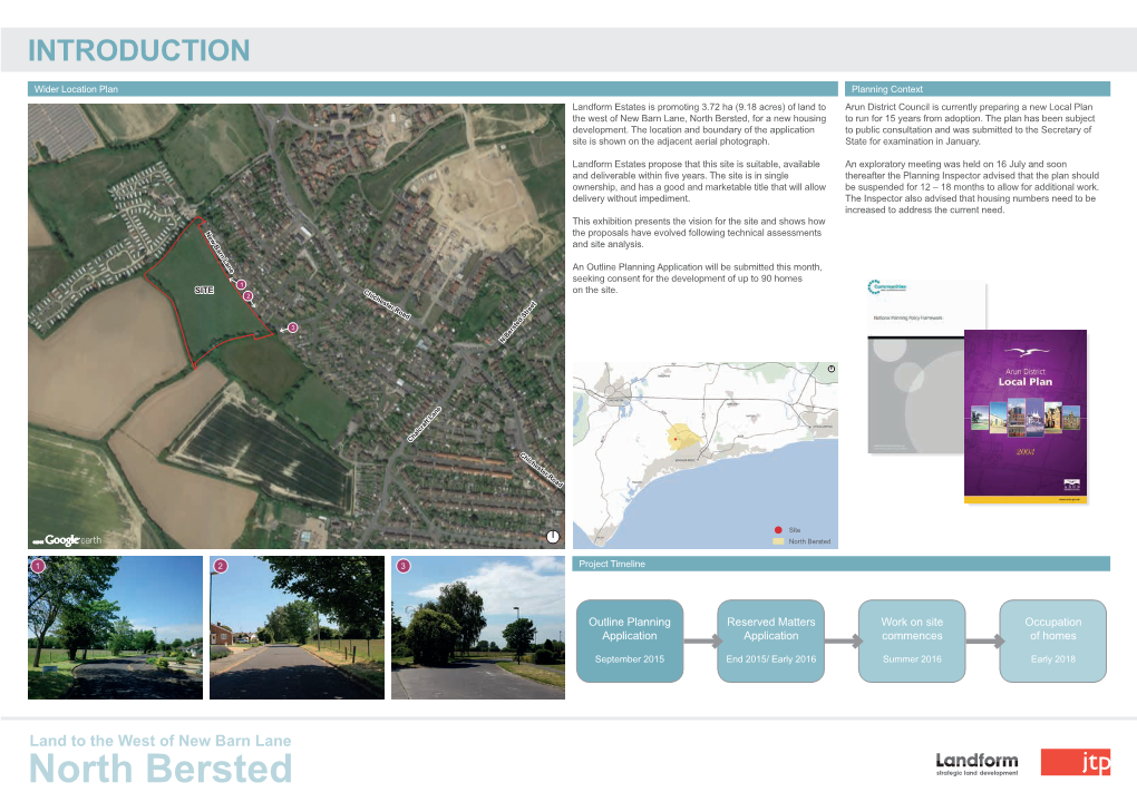 Land to the West of New Barn Lane North Bersted SITE ANALYSIS & DESIGN PRINCIPLES