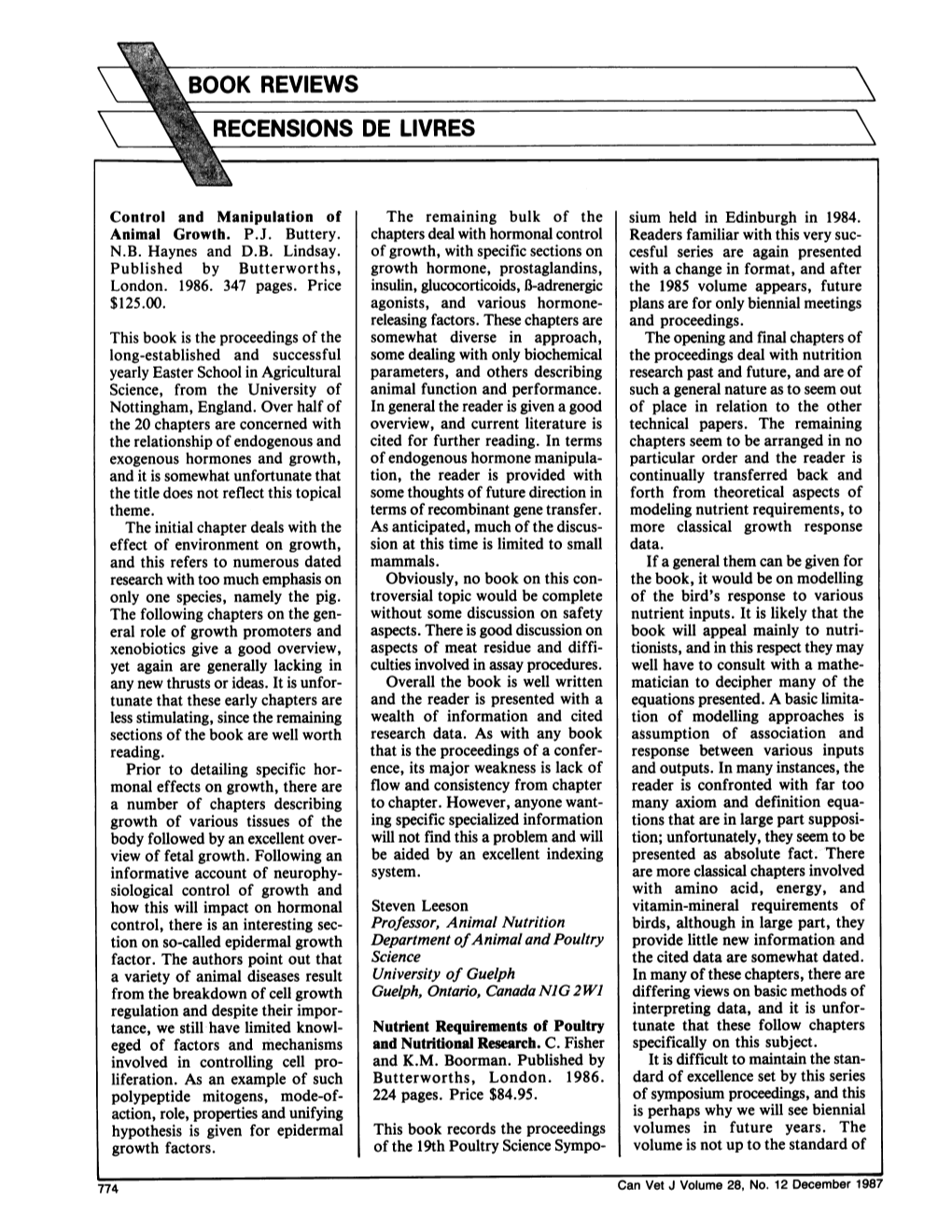 Nutrient Requirements of Poultry and Nutritional Research