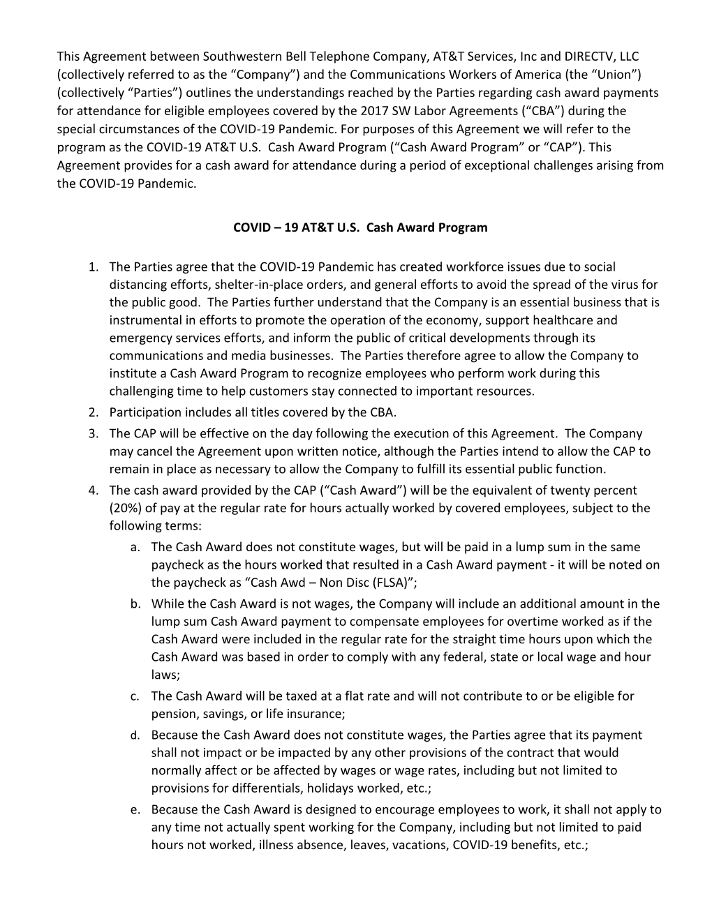 This Agreement Between Southwestern Bell Telephone