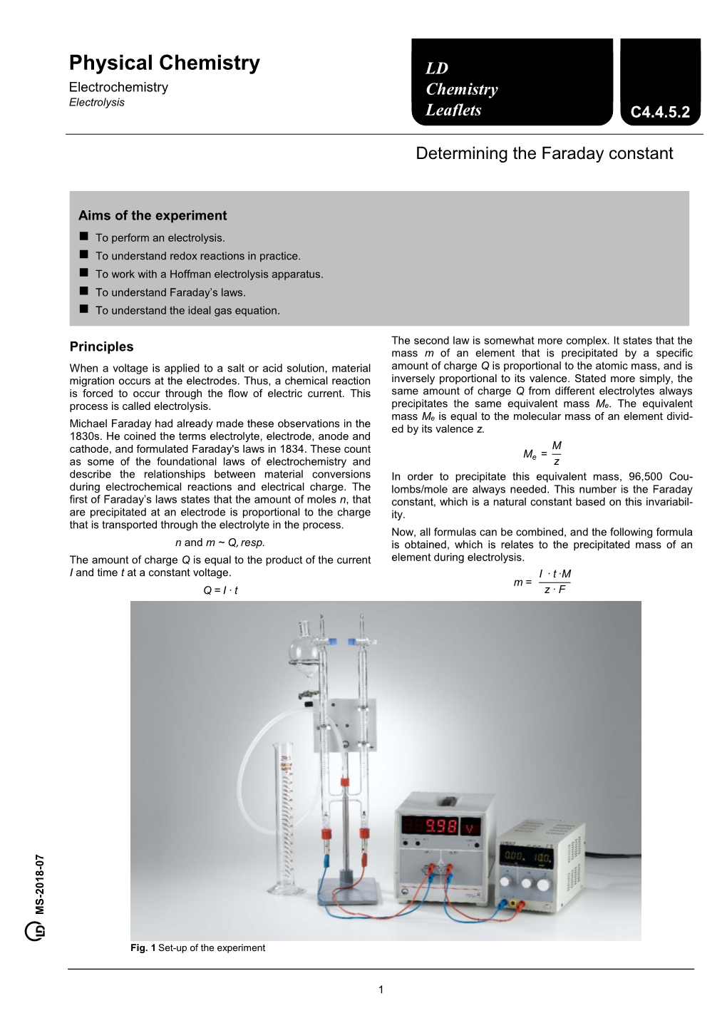 Physical Chemistry LD