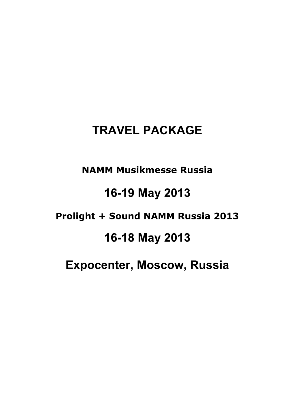 Namm Musimesse Russia Eng 2013