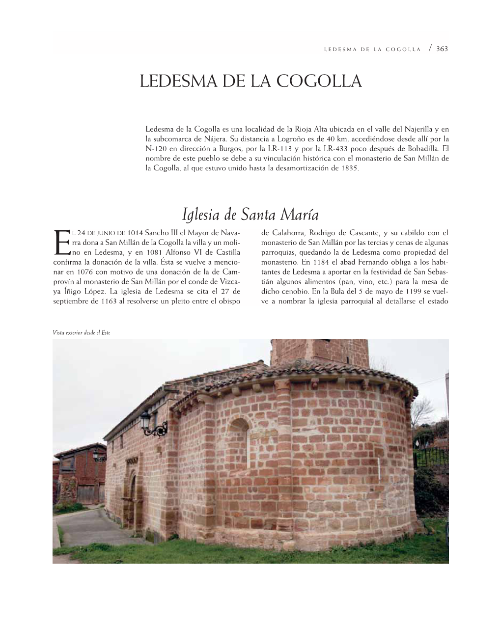 LEDESMA DE LA COGOLLA Iglesia De Santa María