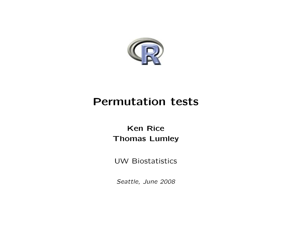 Permutation Tests