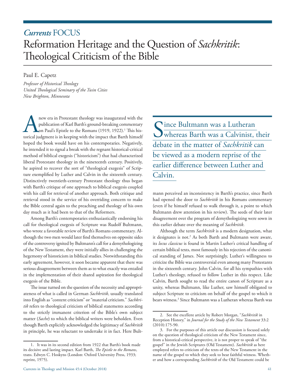 Theological Criticism of the Bible