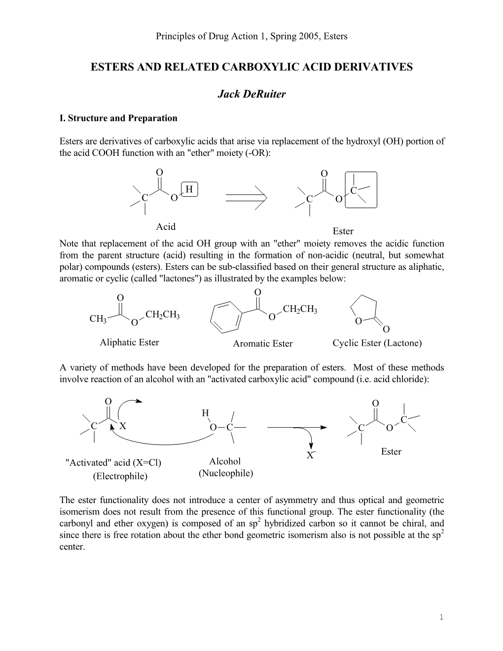 Physicochemical Properties of Organic Medicinal Agents