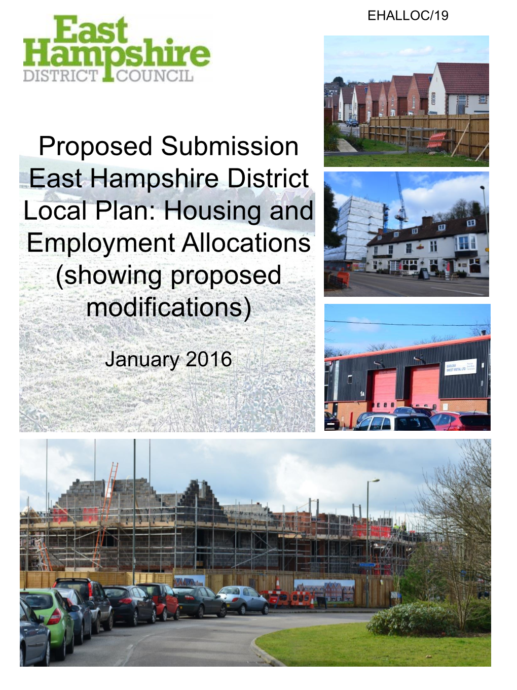 Housing and Employment Allocations (Showing Proposed Modifications)