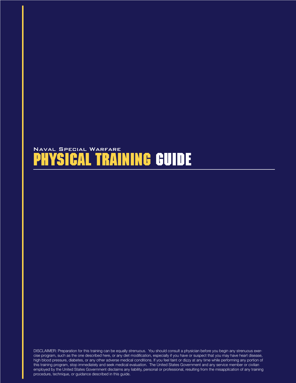 Naval Special Warfare Physical Training Guide