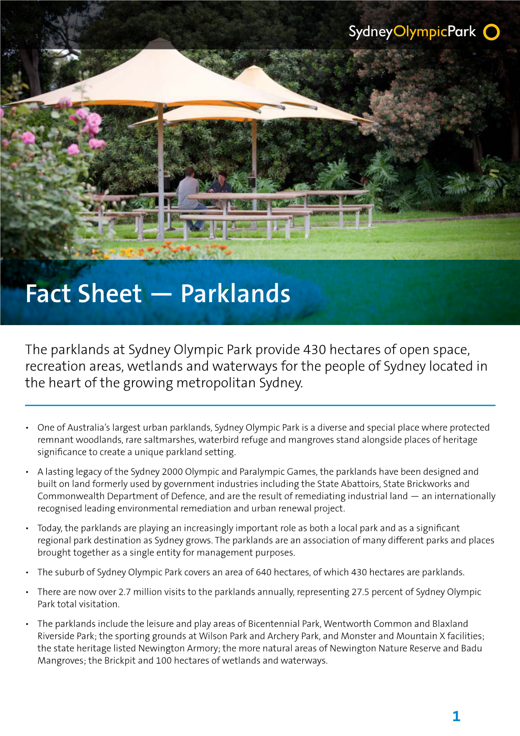 Fact Sheet — Parklands