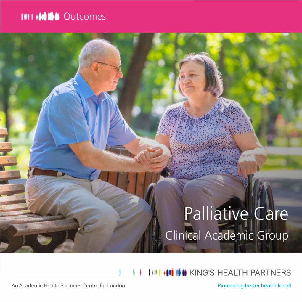 Palliative Care Clinical Academic Group Outcomes Book Outcomes