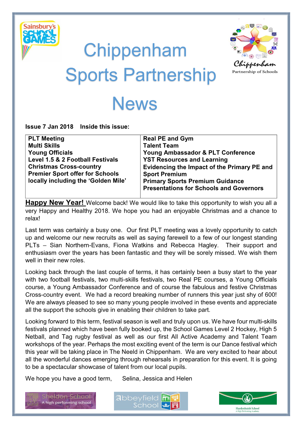 Chippenham Sports Partnership News