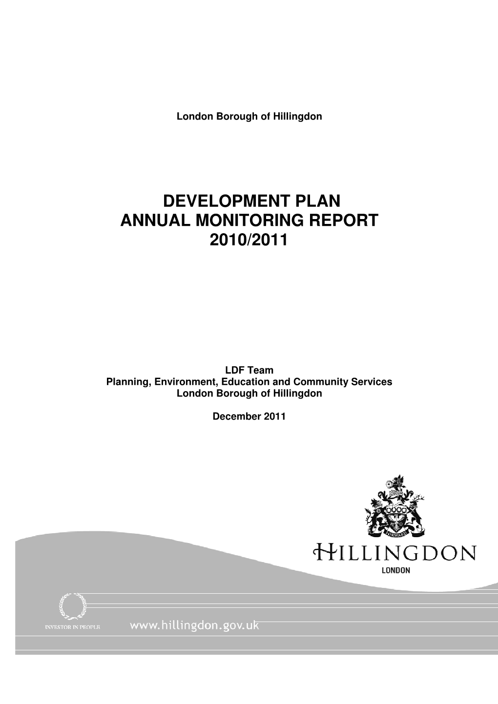 Development Plan Annual Monitoring Report 2010/2011