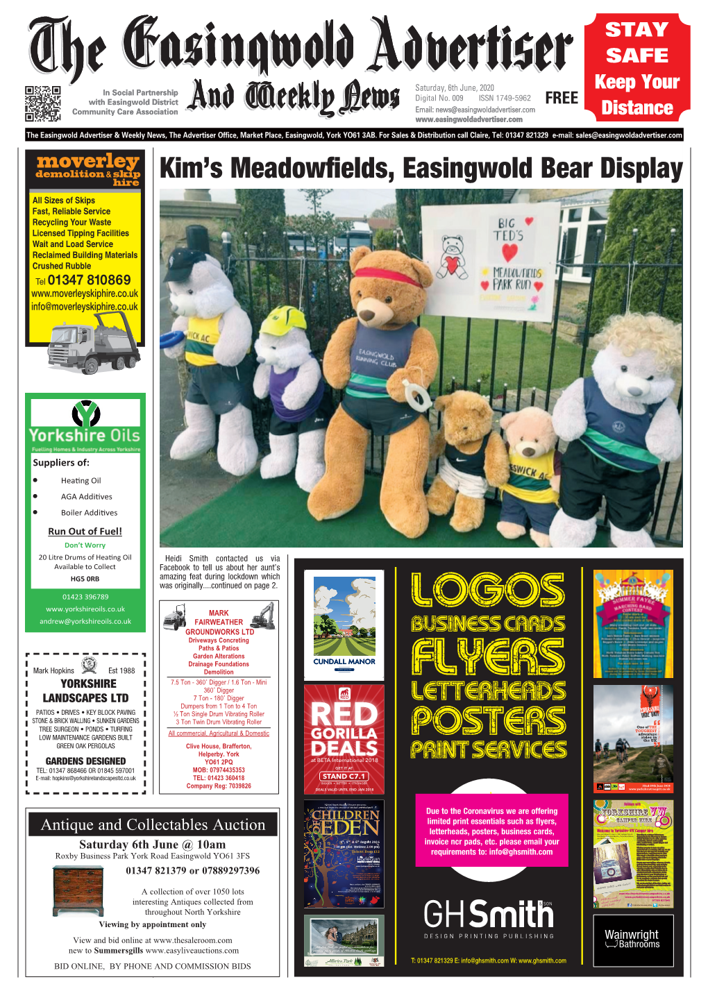 Kim's Meadowfields, Easingwold Bear Display