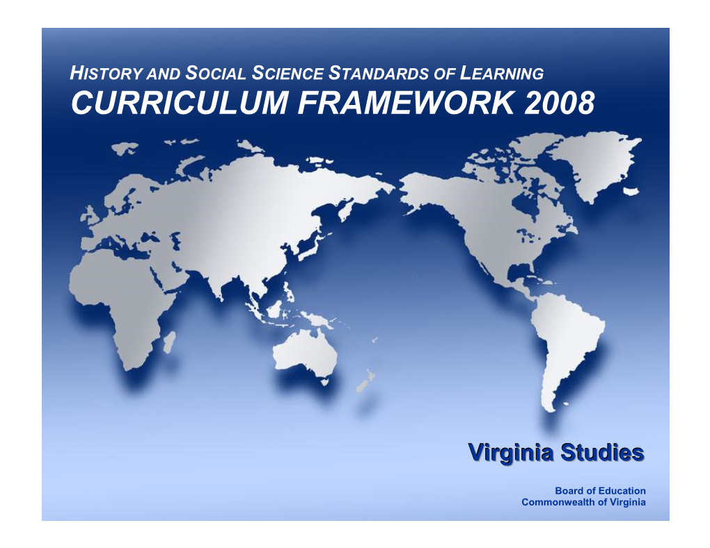 History Curriculum Framework 2008