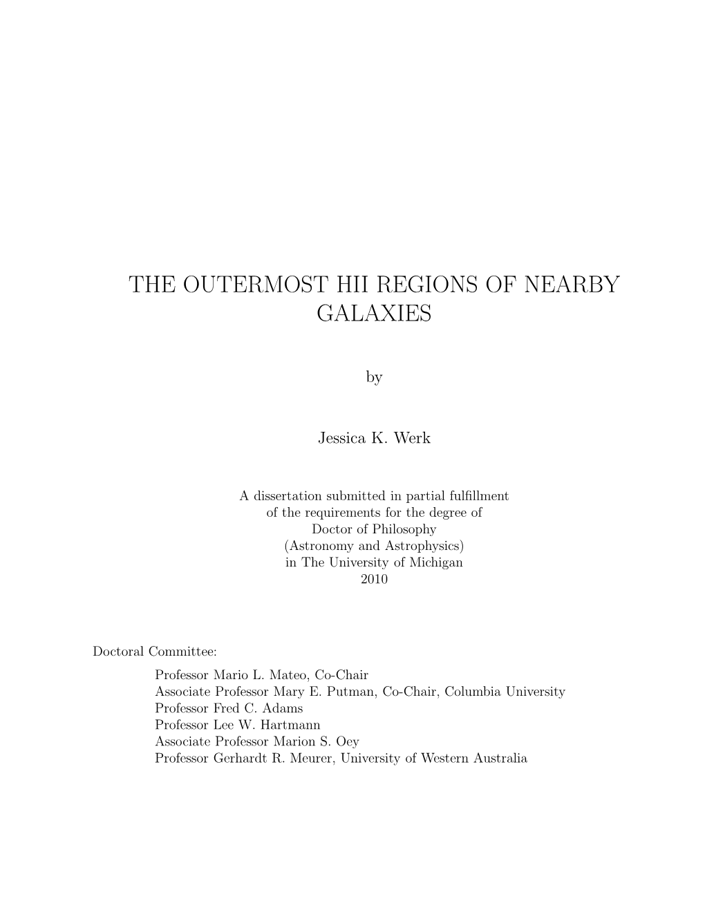 The Outermost Hii Regions of Nearby Galaxies