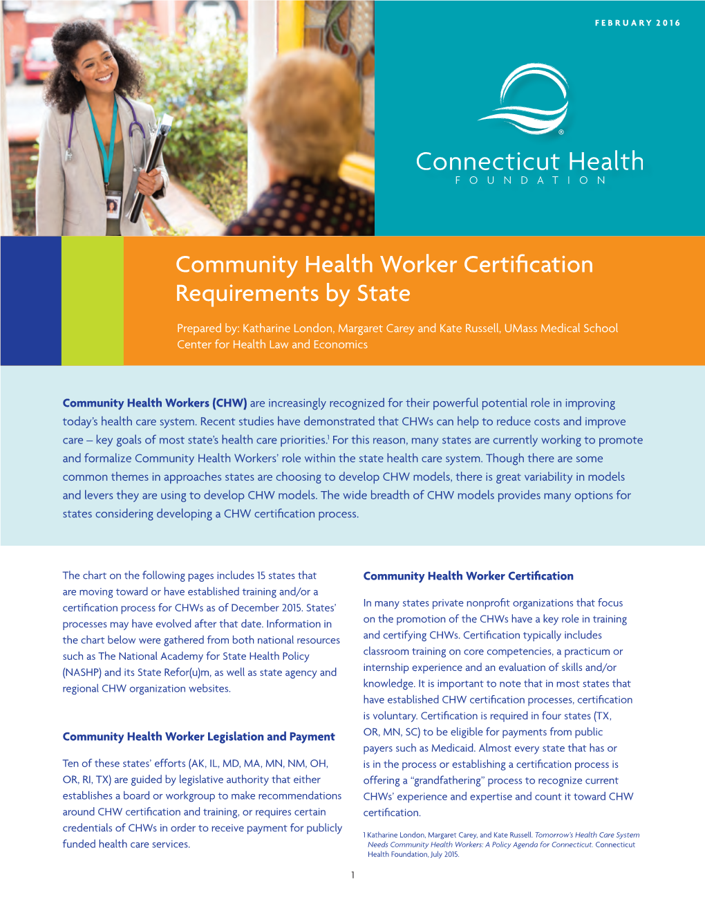 Community Health Worker Certification Requirements by State