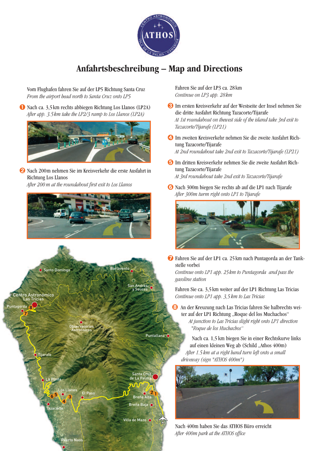 Anfahrtsbeschreibung – Map and Directions