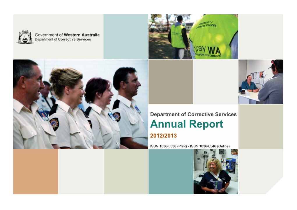 Department of Corrective Services' Annual Report 2012/2013
