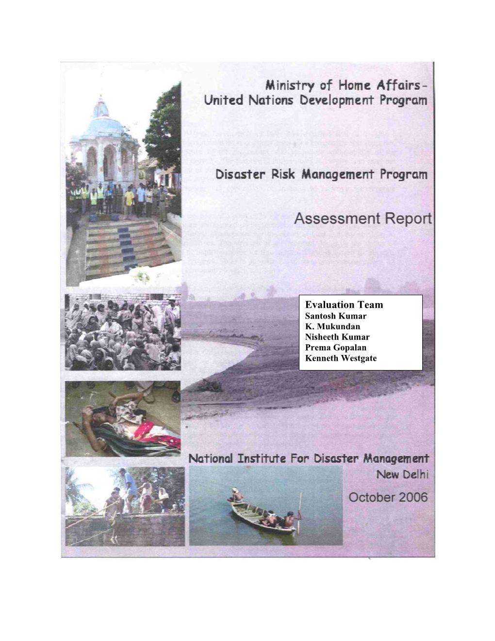 Disaster Risk Management Programme at the Community Level