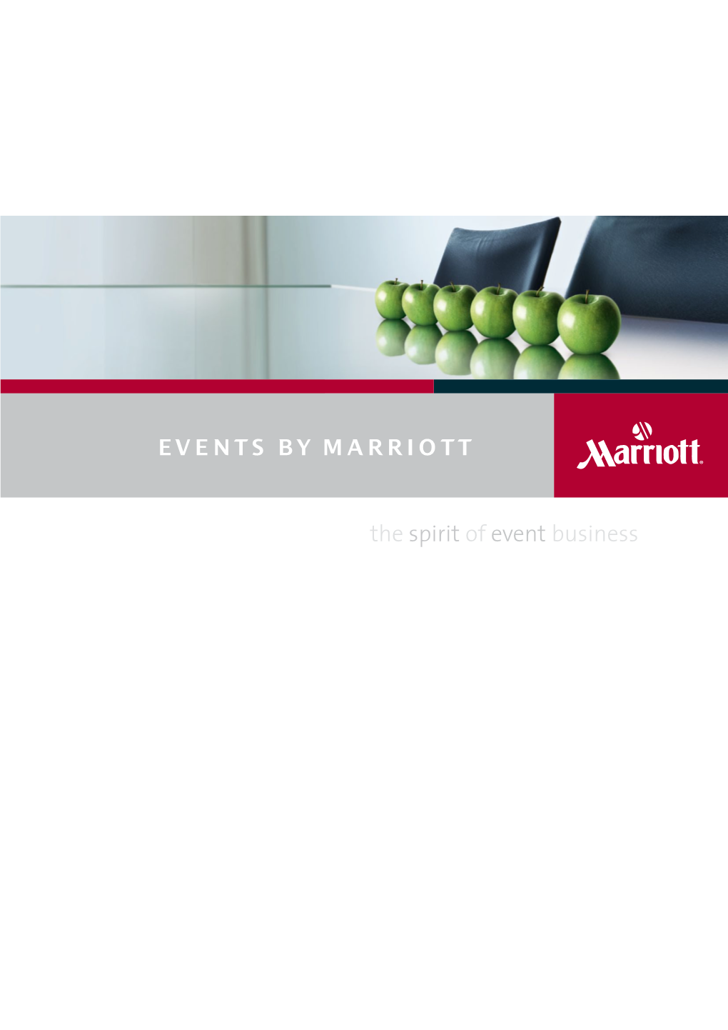 The Spirit of Event Business Events by Marriott: the Standard for Consistently Successful Events [ Sustainable Support for Your Event Management ]