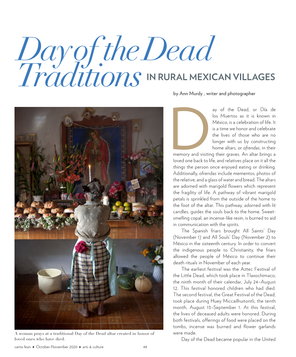 Day of the Dead Traditions in Rural Mexican Villages