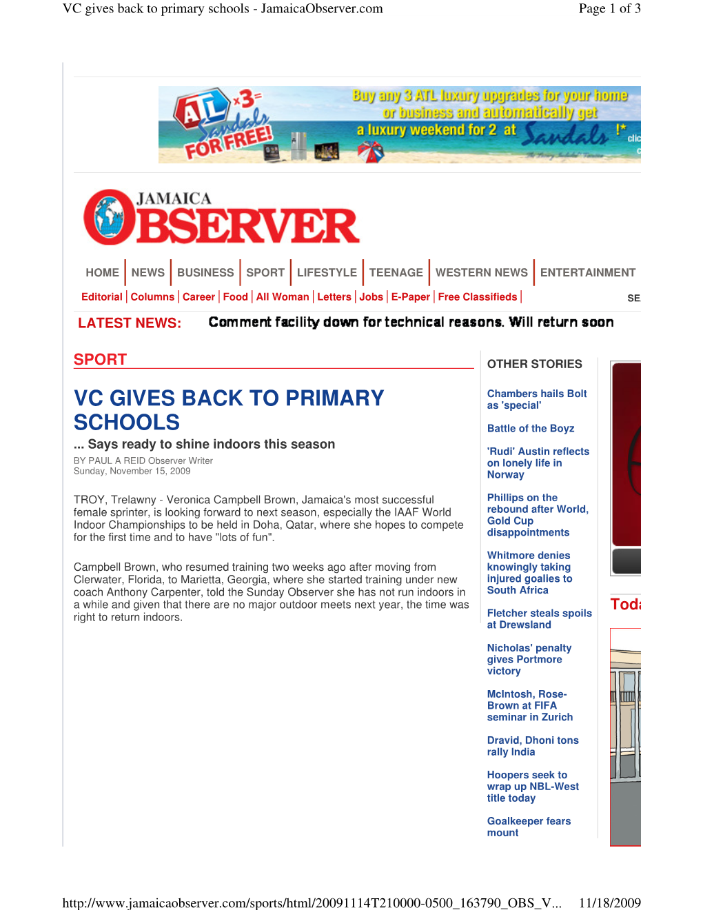 VC Gives Back to Primary Schools - Jamaicaobserver.Com Page 1 of 3