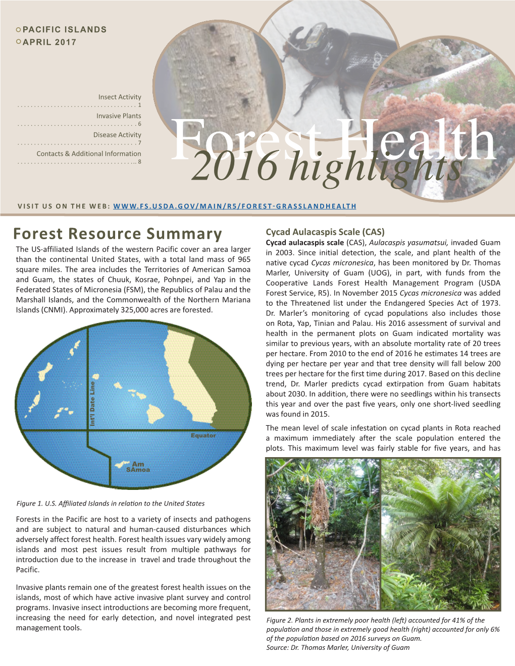 Pacific Islands Forest Health Highlights 2016