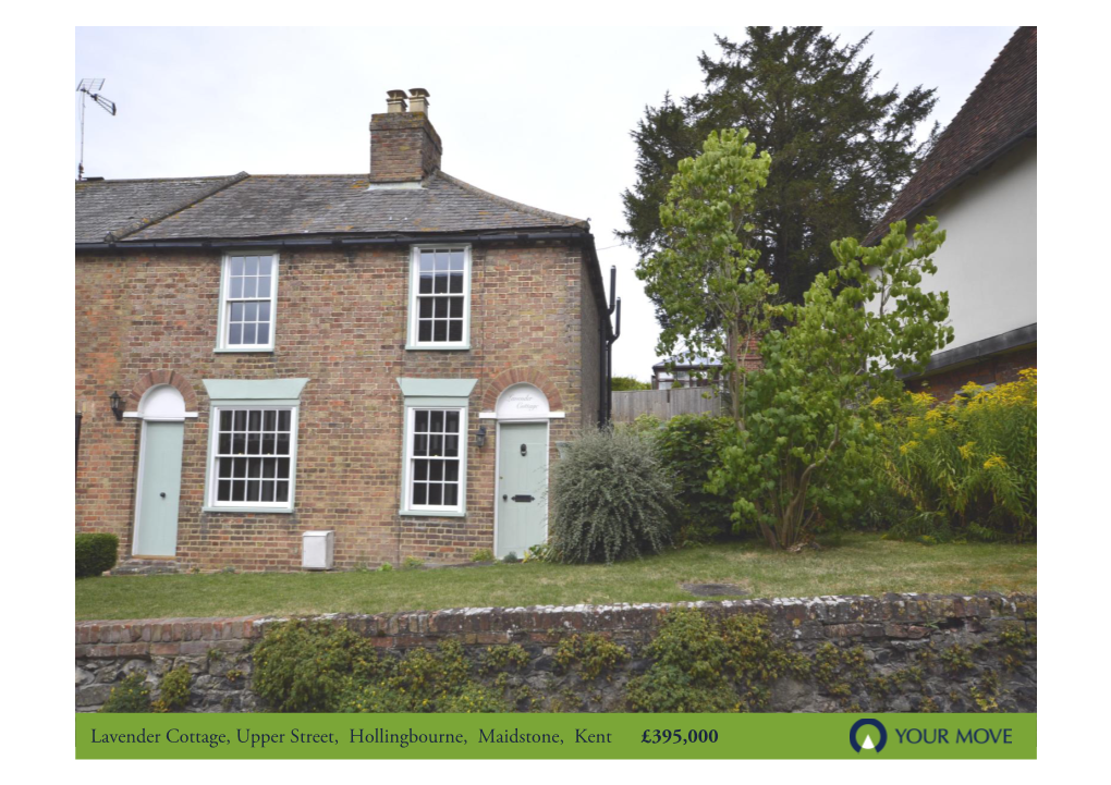Lavender Cottage, Upper Street, Hollingbourne, Maidstone, Kent £395,000