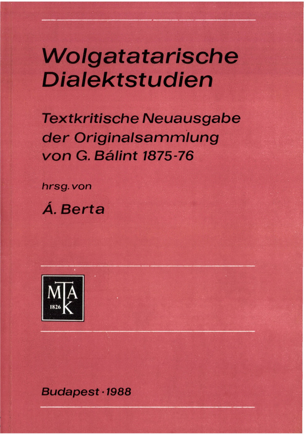 Textkritische Neuausgabe Der Originalsammlung Von G