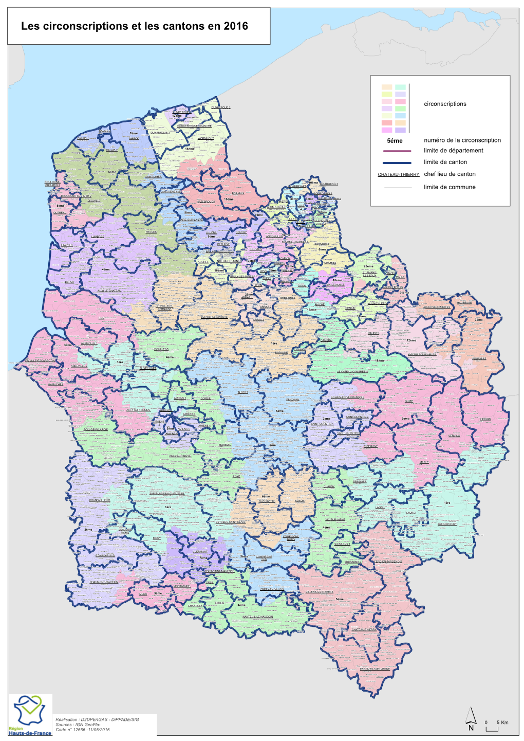 Les Circonscriptions Et Les Cantons En 2016