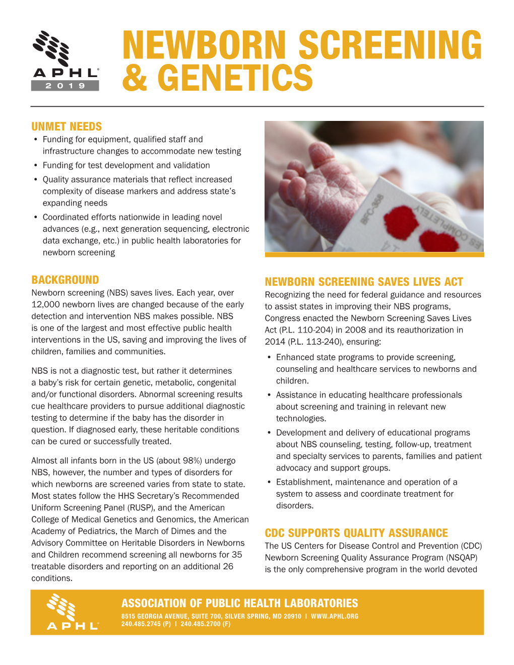 Newborn Screening & Genetics