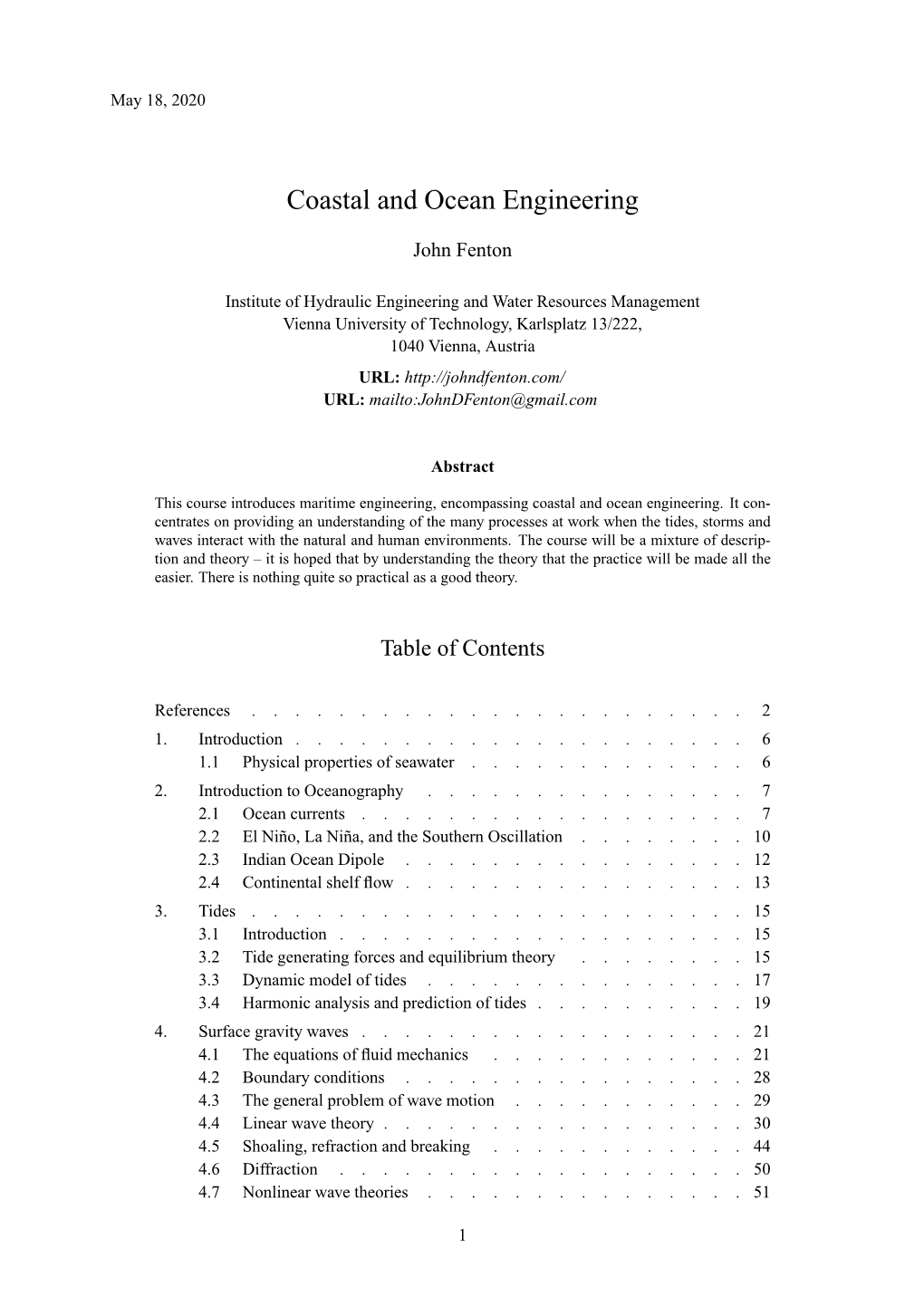 Coastal and Ocean Engineering