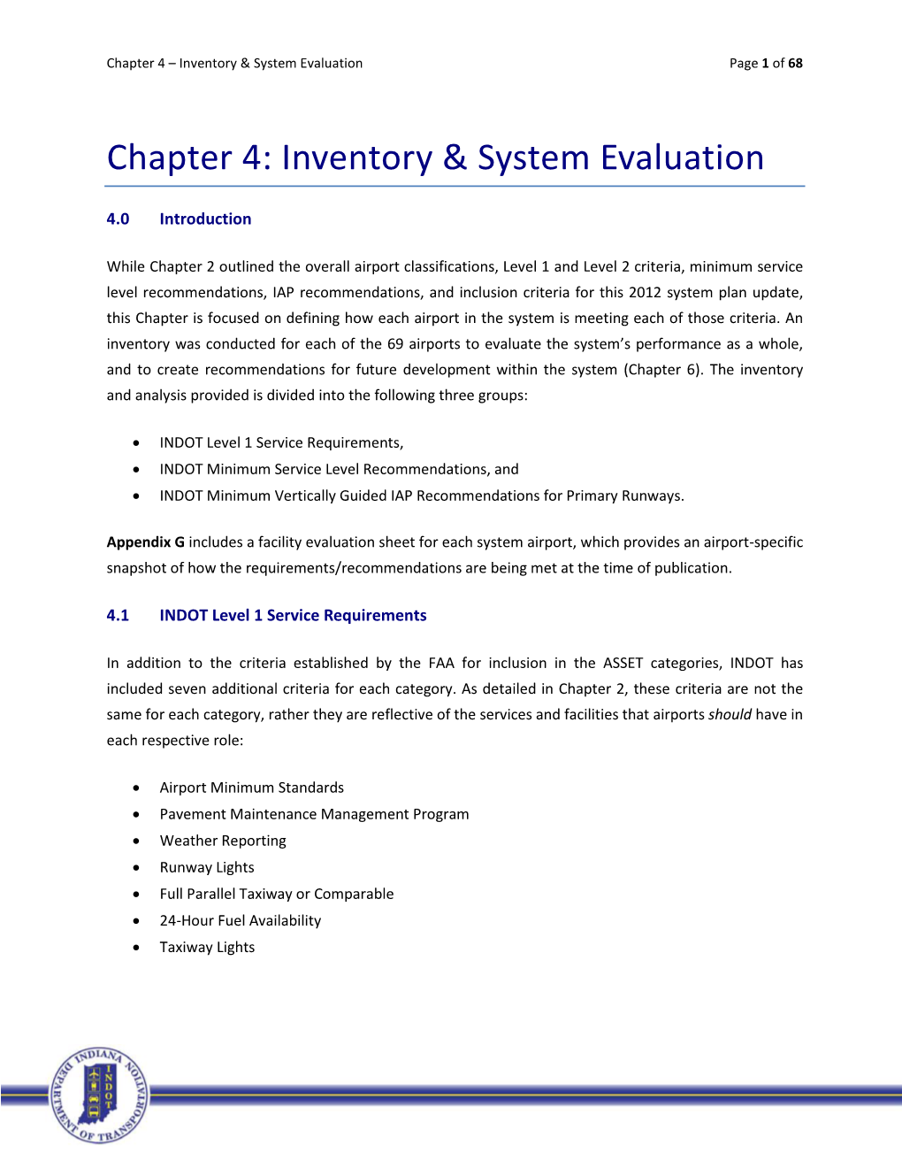 Chapter 4: Inventory & System Evaluation