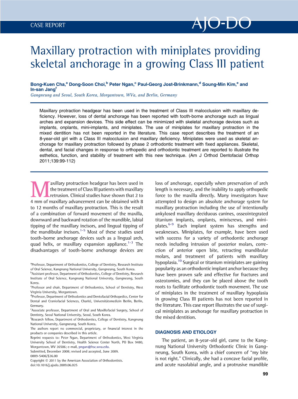 Maxillary Protraction with Miniplates Providing Skeletal Anchorage in a Growing Class III Patient