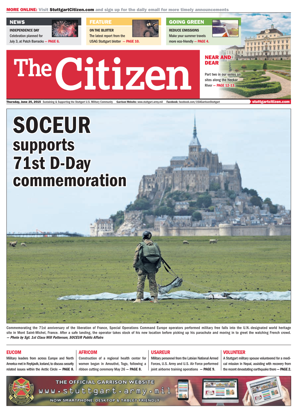 SOCEUR Supports 71St D-Day Commemoration