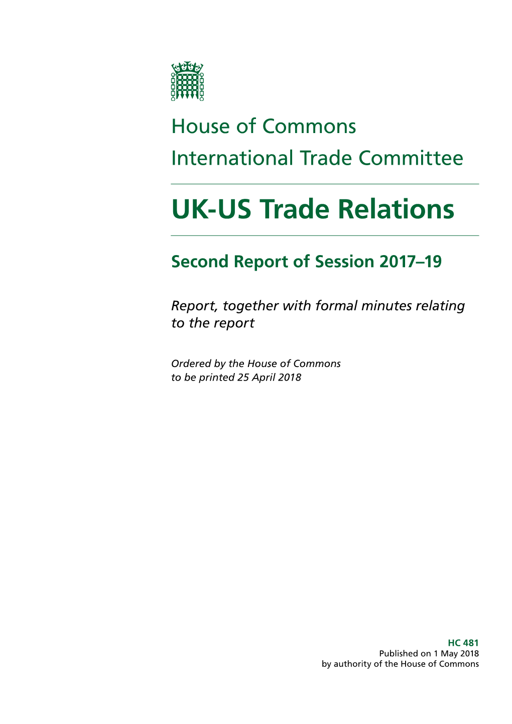 UK-US Trade Relations