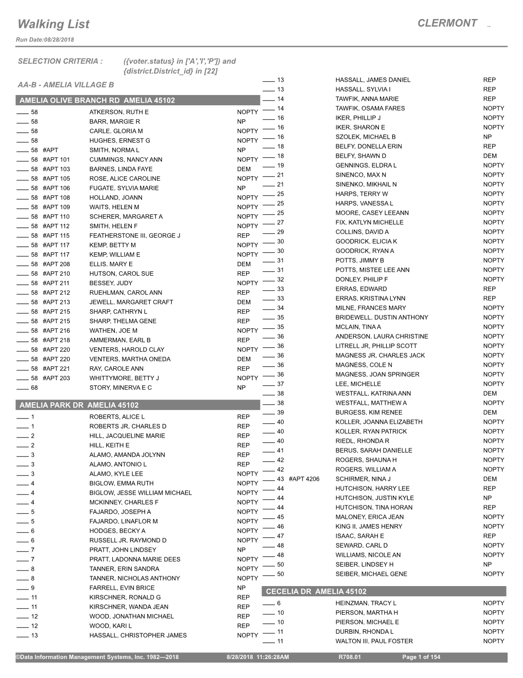 Walking List CLERMONT (.ICO)