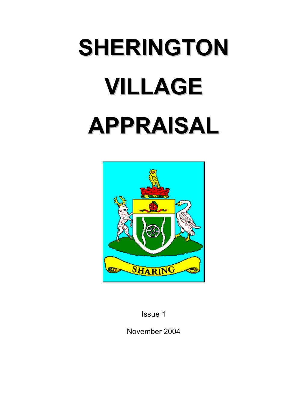 Sherington Village Appraisal November 2004