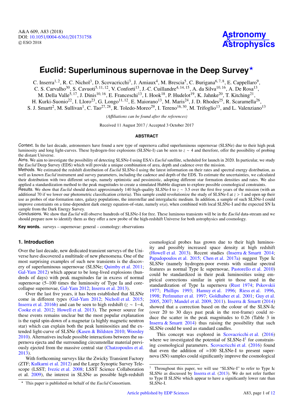 Euclid: Superluminous Supernovae in the Deep Survey? C