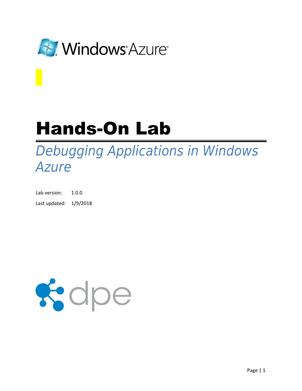 Debugging Applications in Windows Azure