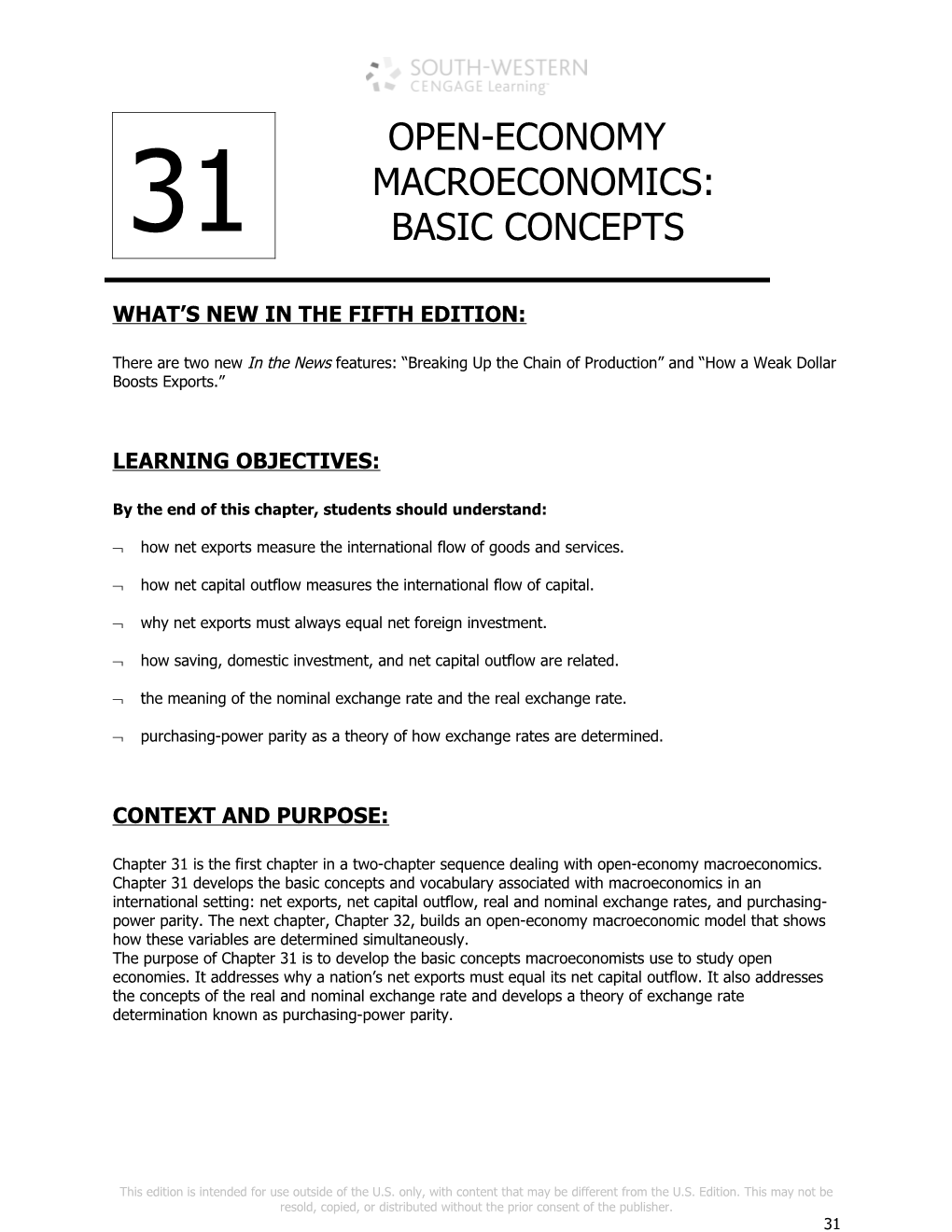 Chapter 31/Open-Economy Macroeconomics: Basic Conceptsv555