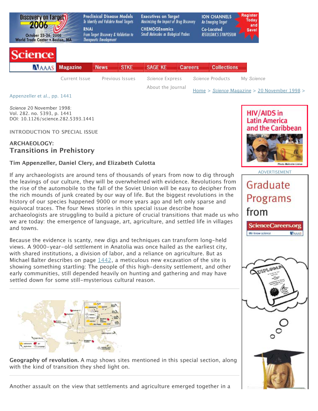 Transitions in Prehistory