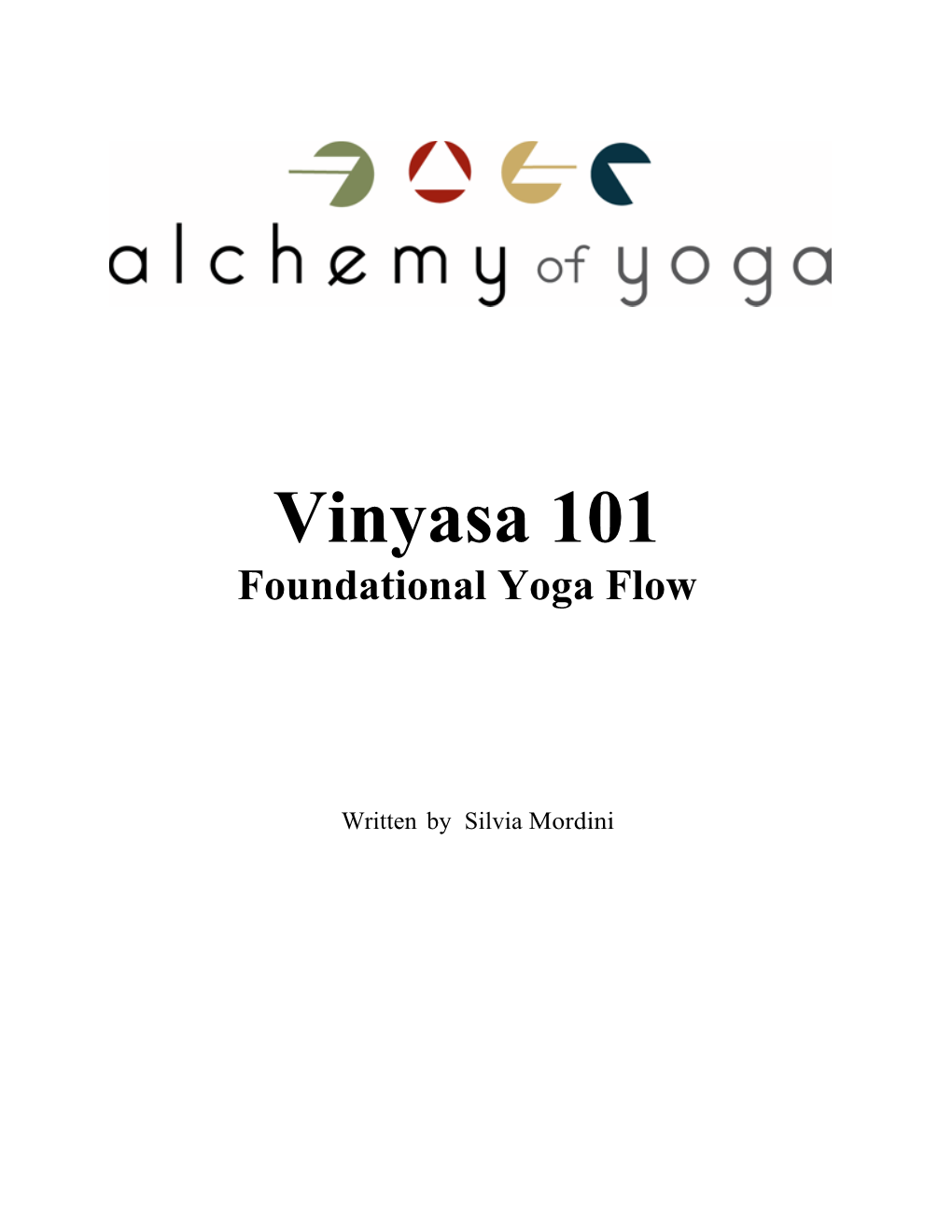 Vinyasa 101 Student Booklet 2017
