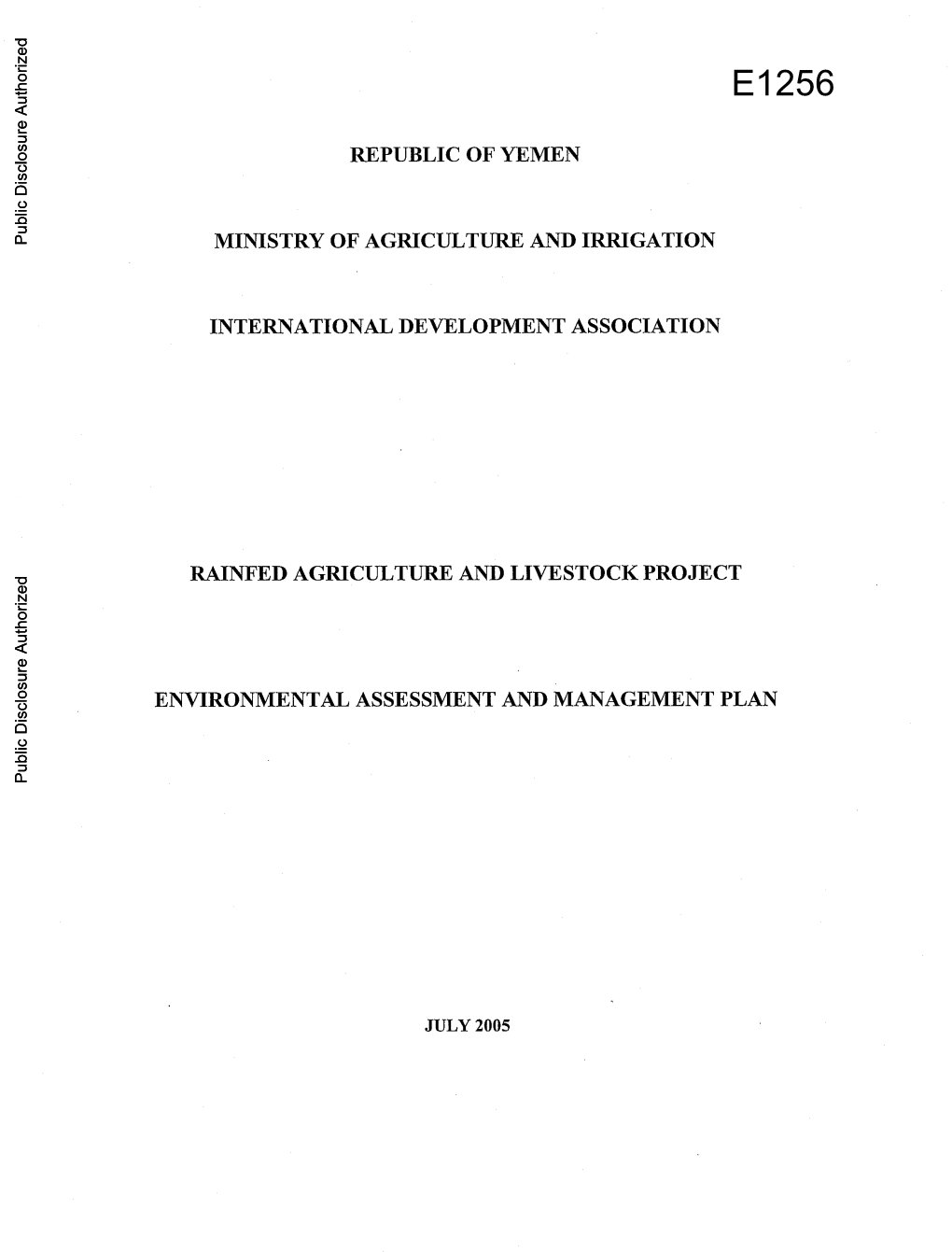 World Bank Document