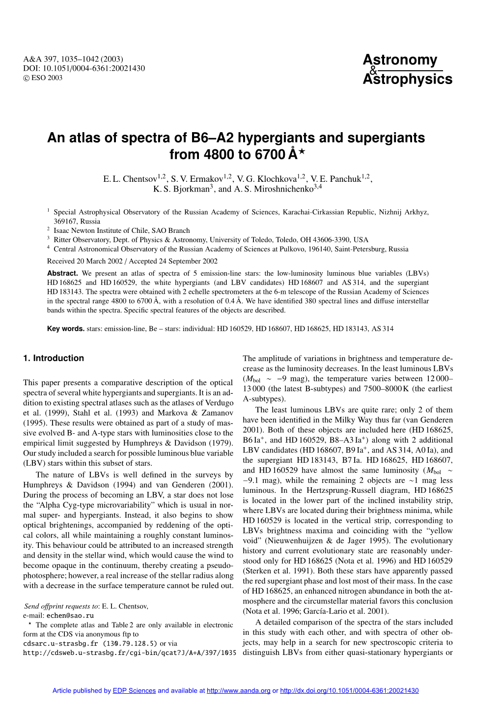An Atlas of Spectra of B6–A2 Hypergiants and Supergiants from 4800 to 6700 Å?