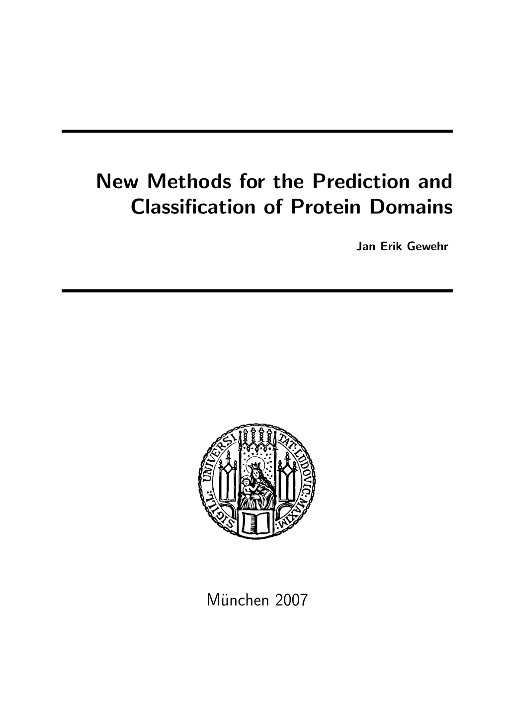 New Methods for the Prediction and Classification of Protein Domains