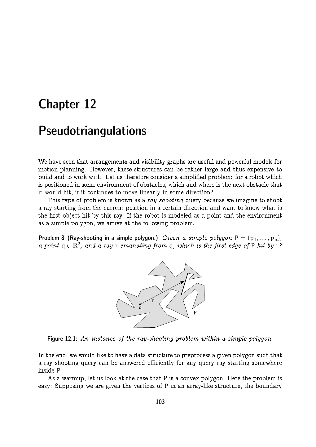 Chapter 12 Pseudotriangulations
