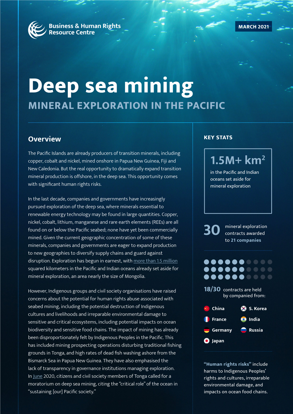 Deep Sea Mining MINERAL EXPLORATION in the PACIFIC