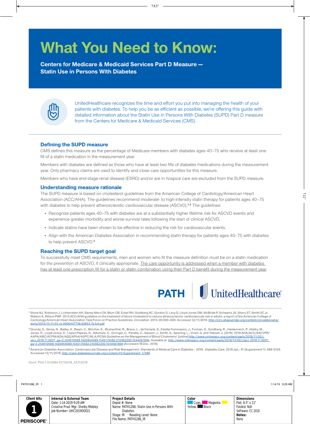 What You Need to Know: Centers for Medicare & Medicaid Services Part D Measure — Statin Use in Persons with Diabetes