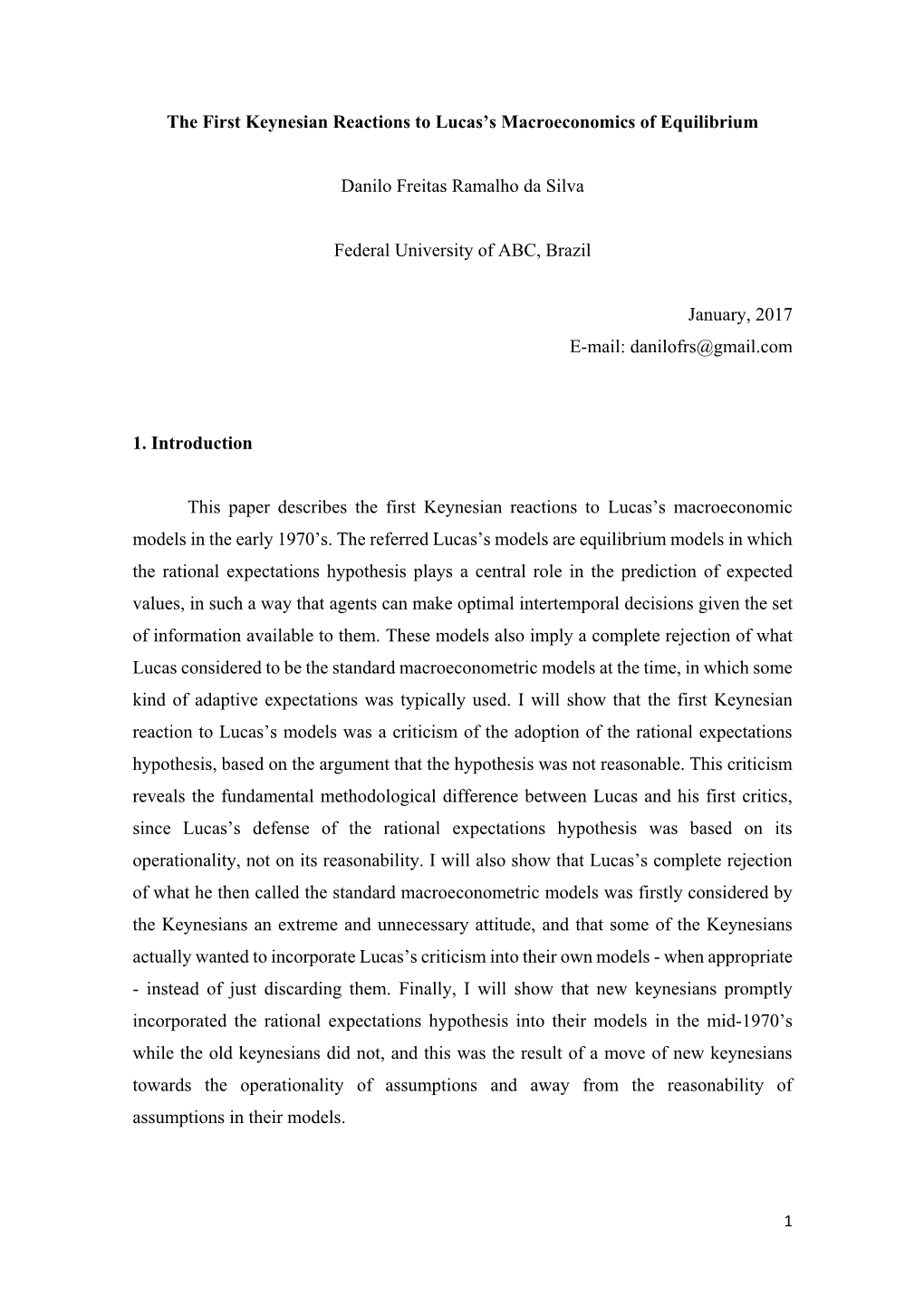 Download > the Keynesian Reaction to Lucas Duke 2017 Danilo Silva V1